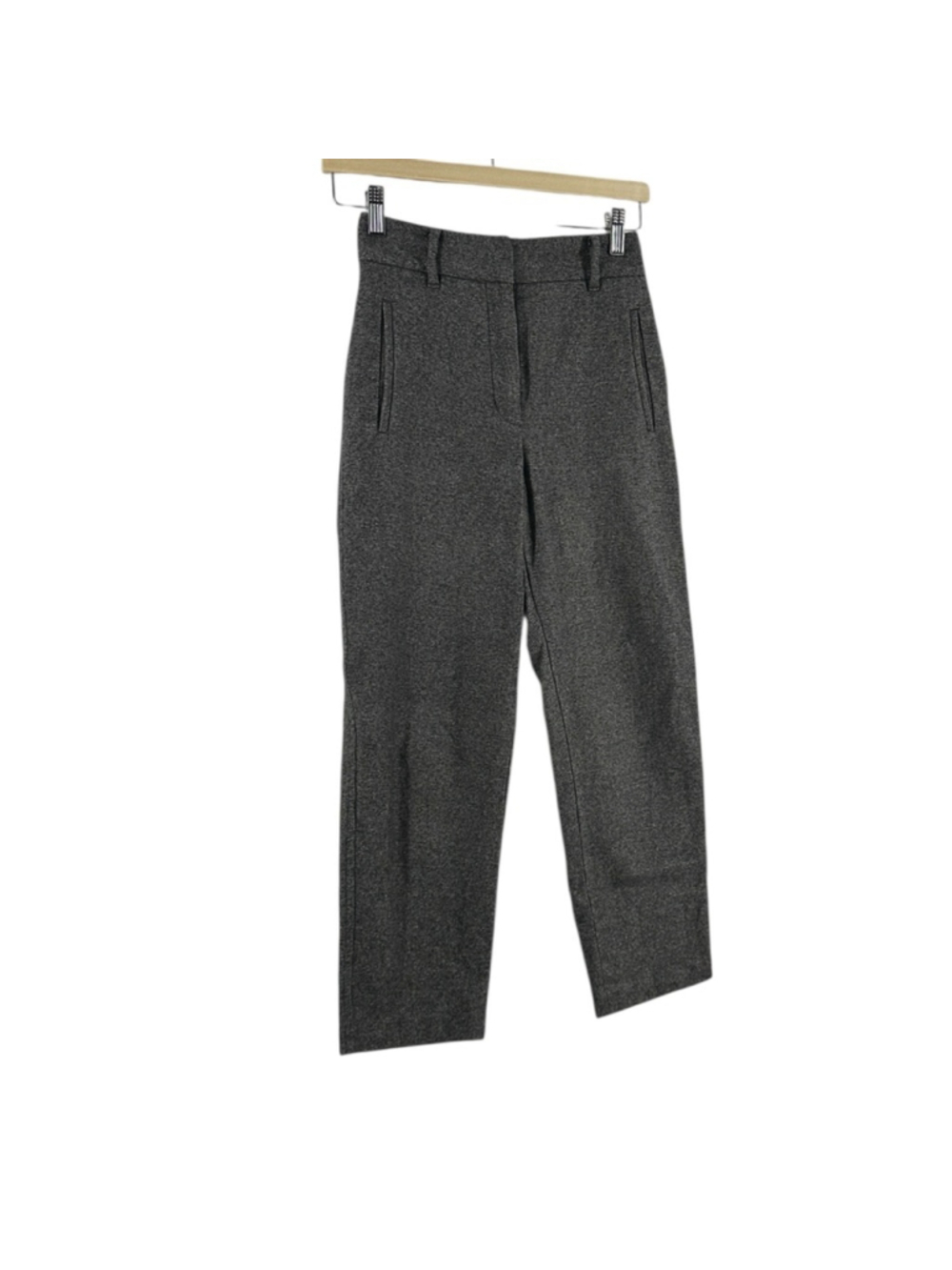 Aritzia Wilfred Wool Cashmere Trouser Pants salt and pepper career minimal sz 0